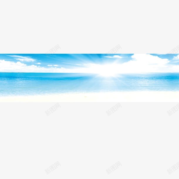 海洋背景png免抠素材_新图网 https://ixintu.com 沙滩海洋背景