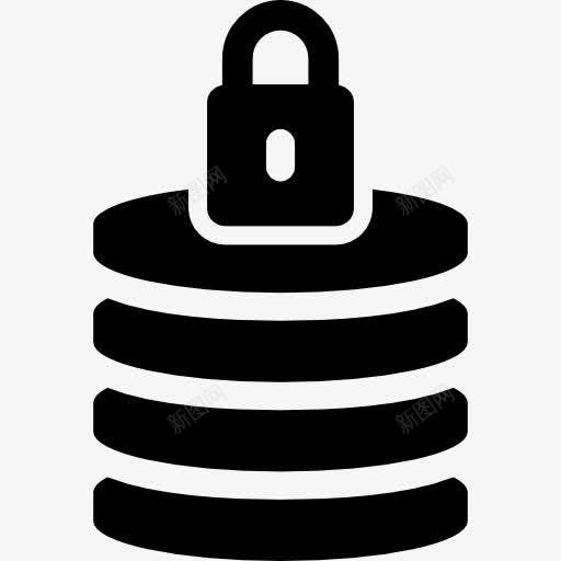 阻止数据库图标png_新图网 https://ixintu.com 安全挂锁 封闭 技术 数据库 锁