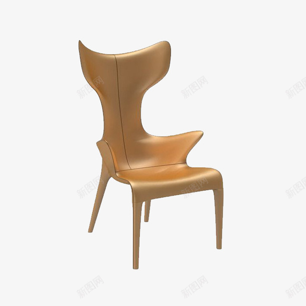 创意金属色单人椅png免抠素材_新图网 https://ixintu.com 产品实物 创意单人椅 创意金属色单人椅 金色单人椅