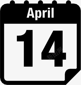 4月Calendaricons图标png_新图网 https://ixintu.com 4月 april