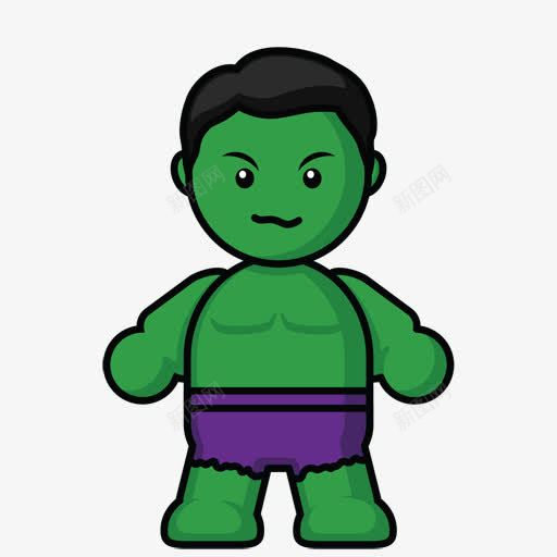 绿巨人MiniGuysAndGalsIcons图标png_新图网 https://ixintu.com Hulk 绿人 绿巨人