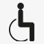 残疾人通道标识图标图标