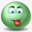 舌头的脸表情符号GreenE图标png_新图网 https://ixintu.com emoticon face tongue 的脸 舌头 表情符号