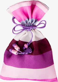 粉紫色花纹香包素材