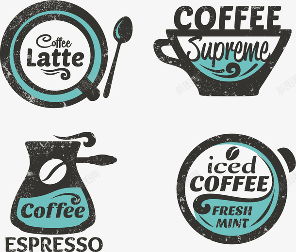 浓缩咖啡咖啡矢量图eps免抠素材_新图网 https://ixintu.com 咖啡素材 浓缩 矢量素材 矢量图