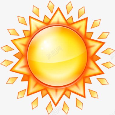 火热的太阳图标图标