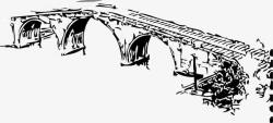 中国传统建筑拱桥素材