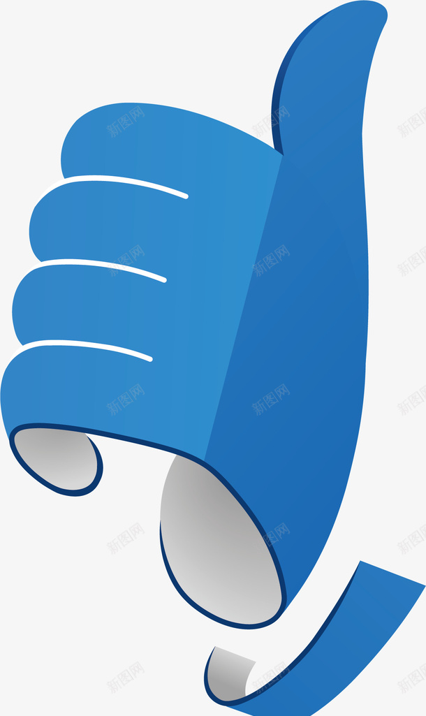 3D手势矢量图ai免抠素材_新图网 https://ixintu.com 3D手势 手势 立体 蓝色 矢量图