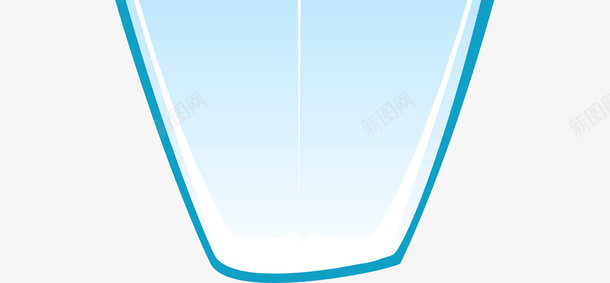 小清新蓝色冲浪板png免抠素材_新图网 https://ixintu.com 冲浪板 唯美 小清新 弧线 简约 箭头 蓝色