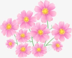 春天促销粉色花纹素材