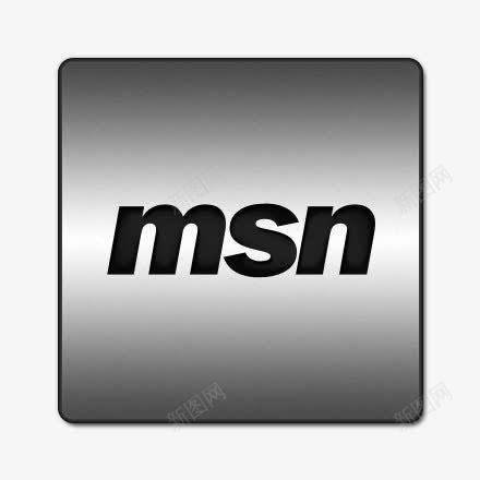 MSN标志钢铁社会媒体上的黑色图标png_新图网 https://ixintu.com MSN logo msn 标志