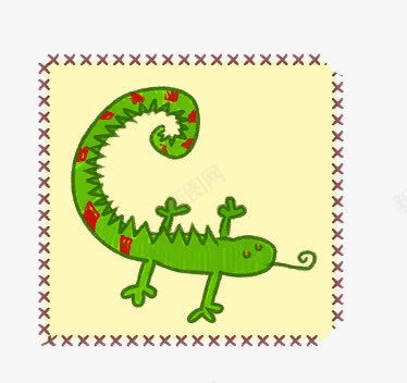 可爱的小蜥蜴png免抠素材_新图网 https://ixintu.com 儿童画 动物 可爱 手绘 简笔画
