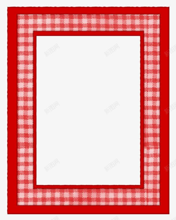 苏格兰式边框png免抠素材_新图网 https://ixintu.com 红色 苏格兰式 装饰物 边框