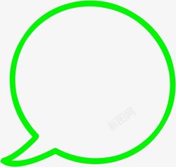 绿色对话框联想框边框素材