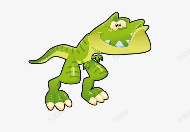 卡通绿色恐龙png免抠素材_新图网 https://ixintu.com 卡通恐龙 恐龙素材 矢量恐龙 绿色恐龙