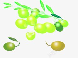 跨年水果小橄榄素材