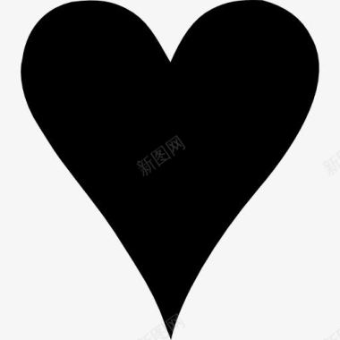 心黑的形状为爱图标图标