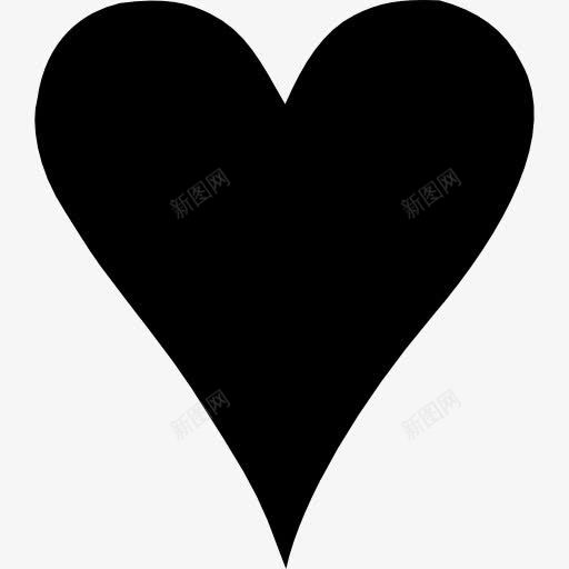 心黑的形状为爱图标png_新图网 https://ixintu.com 形状 心 情人节 浪漫 爱 符号