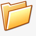 开放文件夹软通用的文件夹图标图标