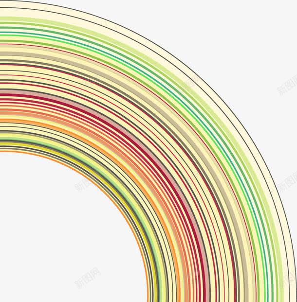 手绘彩色线圈png免抠素材_新图网 https://ixintu.com 彩色线圈 手绘 时尚