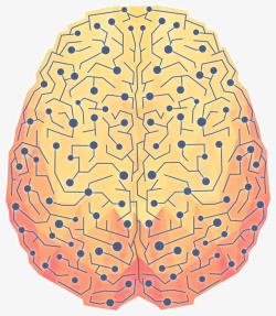 电路板大脑大脑思维电路图高清图片