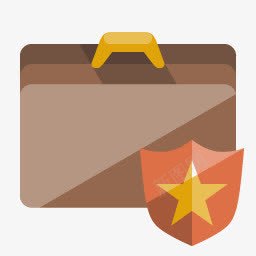 公文包盾平的图标png_新图网 https://ixintu.com briefcase shield 公文包 盾