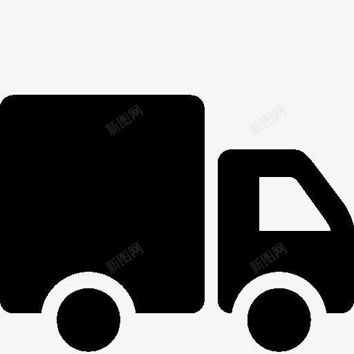 黑色手绘货车图标png_新图网 https://ixintu.com 素材 货车 黑色