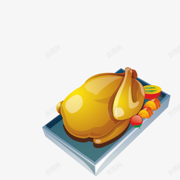 铁板上的烤鸭美食png免抠素材_新图网 https://ixintu.com 卡通烤鸭 水果 烤鸭 美食 肉食 铁板 食物