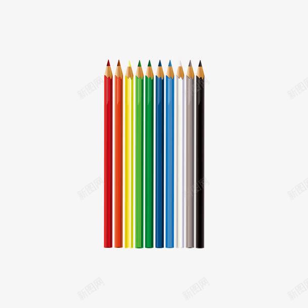 彩色的画笔png免抠素材_新图网 https://ixintu.com 学习道具 彩色 画笔 矢量画笔 绘画