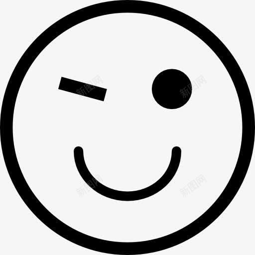 眨眼表情符号的图标png_新图网 https://ixintu.com 人 眨眼 表情 表情符号 计算机和传媒 闪烁