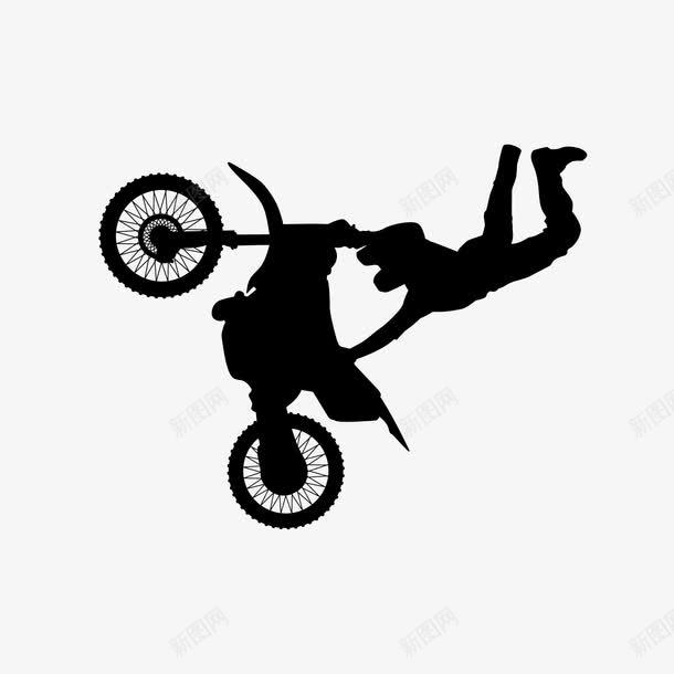 骑摩托的人png免抠素材_新图网 https://ixintu.com 人物剪影 人物轮廓 矢量装饰 装饰 骑摩托的人