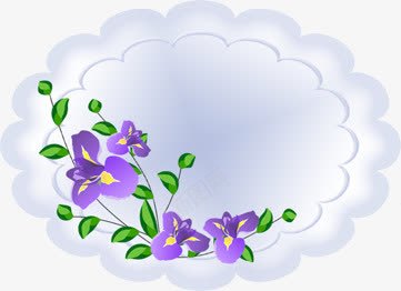 云朵紫花装饰板png免抠素材_新图网 https://ixintu.com 云朵 朦胧 精美 紫花 虚化 装饰板