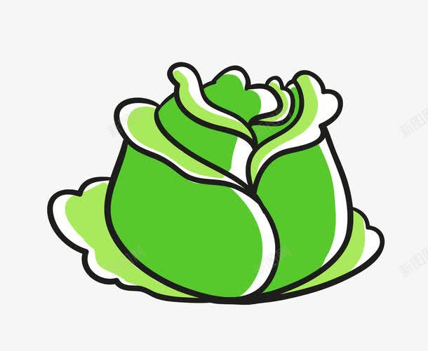 绿色蔬菜菜头包菜png免抠素材_新图网 https://ixintu.com 包菜 矢量包菜 绿色包菜 蔬菜菜头