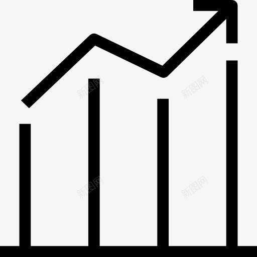 统计图标png_新图网 https://ixintu.com 业务 图 图形 增长 福利 箭头 统计