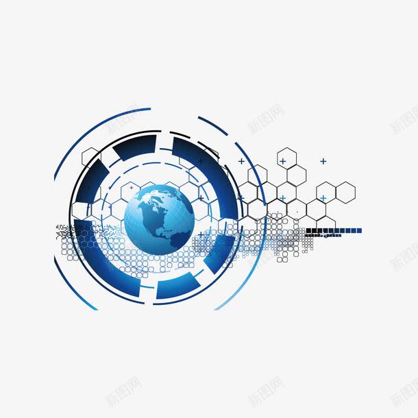 科技纹理矢量图ai免抠素材_新图网 https://ixintu.com 地球 科技 科技素材 科技纹理 矢量图