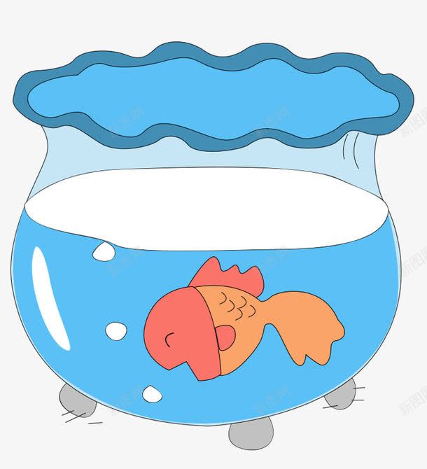 鱼缸png免抠素材_新图网 https://ixintu.com 鱼缸卡通卡通鱼缸