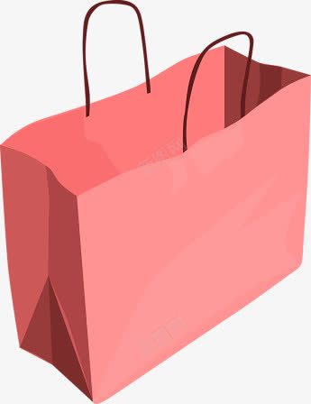 卡通粉色购物袋png免抠素材_新图网 https://ixintu.com 卡通 粉色 纸盒袋子 袋子 购物袋