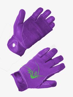 紫色皮质自行车手套素材