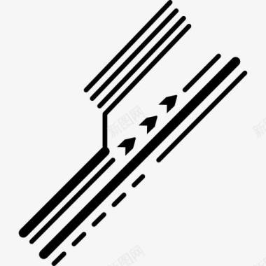 电子印刷电路详细的对角线图标图标