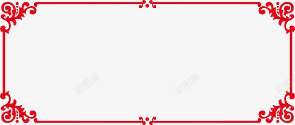 红色边框线框图png免抠素材_新图网 https://ixintu.com 矢量线框图 矢量边框 线框 线框图 边框 边框矢量