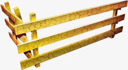 竹篮黄色栏杆素材