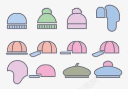 毛线帽子寒冷保暖素材