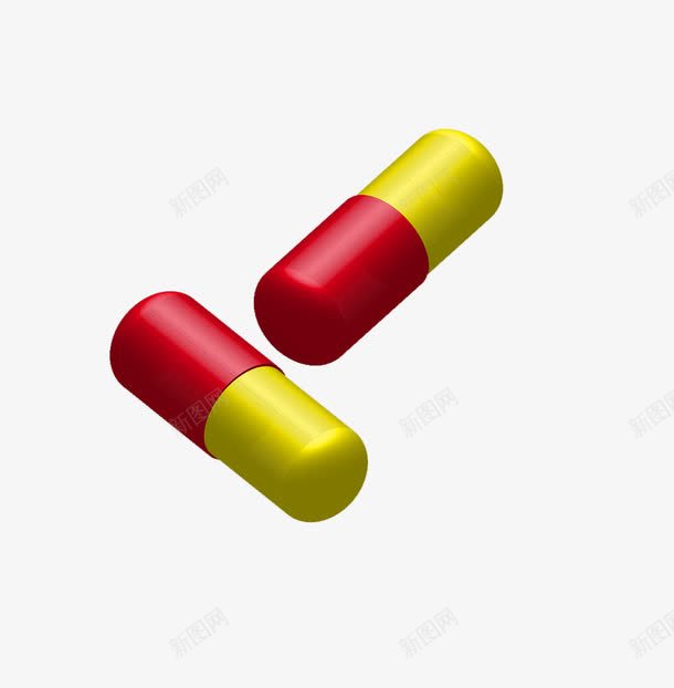手绘胶囊png免抠素材_新图网 https://ixintu.com 手绘 红色 胶囊 颗粒