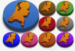 荷兰地图3D荷兰高清图片