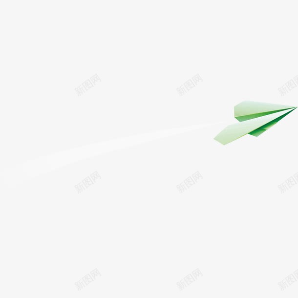 绿色纸飞机png免抠素材_新图网 https://ixintu.com 滑翔 纸飞机 绿色 装饰 设计