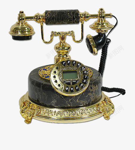 老式电话png免抠素材_新图网 https://ixintu.com 古老 复古 手绘 电话