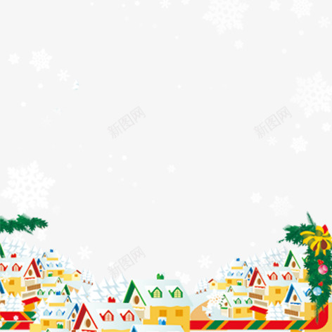 圣诞场景psd免抠素材_新图网 https://ixintu.com 圣诞 彩色 装饰