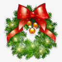 圣诞节花环圣诞节和新年的图标png免抠素材_新图网 https://ixintu.com Wreath Xmas 圣诞节 花环