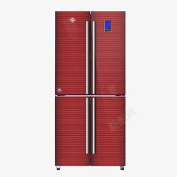 对开门大容量冰箱暗红色对开门大冰箱高清图片