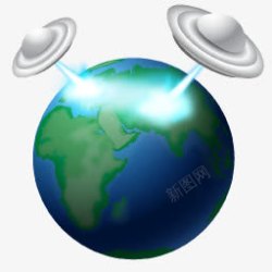 外星小怪物飞碟外星小怪物图标高清图片